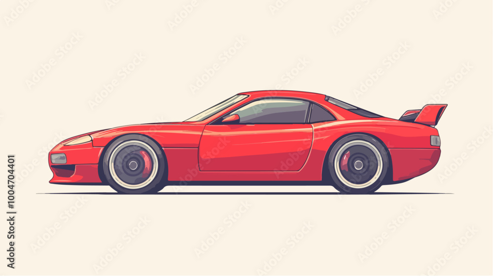 Obraz premium Illustration of a sports car. Supercar.