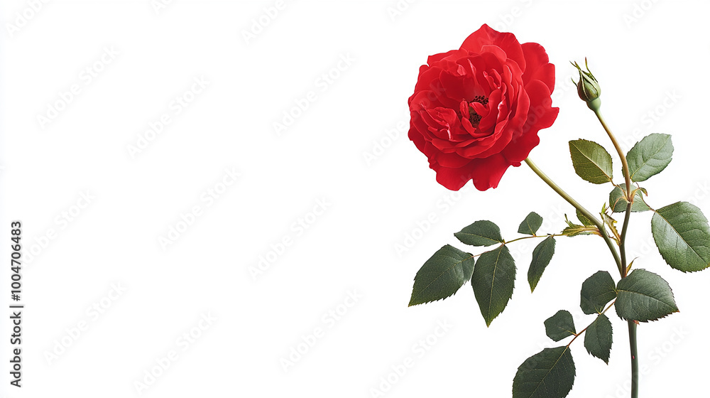 red rose isolated on white red rose isolated on white