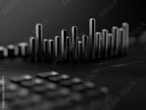 Sound and audio waves Monochrome sound wave lines Sound waves rhythm symbol Volume audio scales lines vibration and pulsing lines Analog and digital audio signal Music equalizer