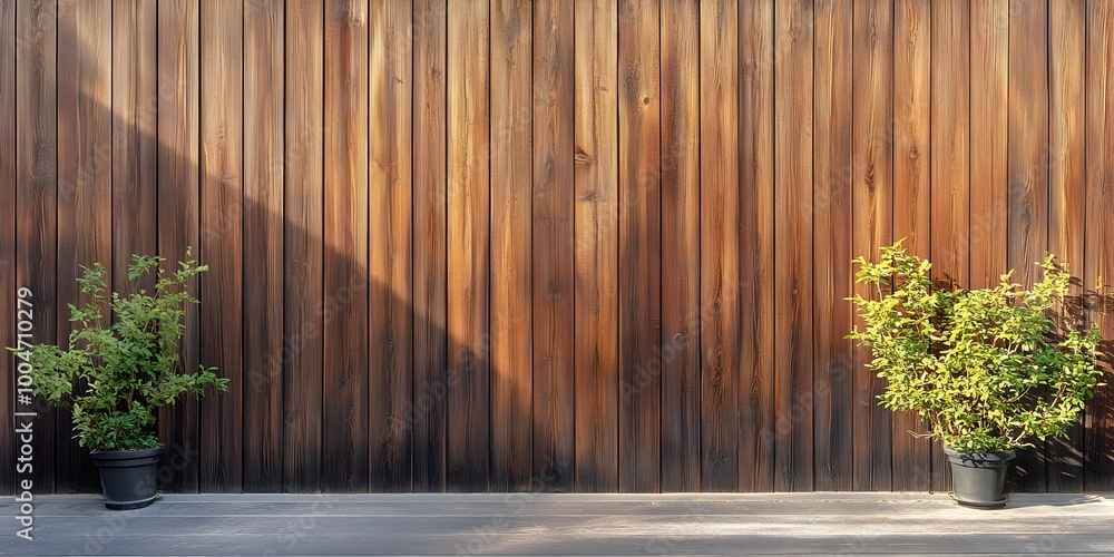 Fototapeta premium Vertical Timber Wall Planks with Rustic Textural Qualities Japandi Inspired Home Decor and Fencing or Facade Component Linocut Printmaking and Arts and Crafts Era Influences