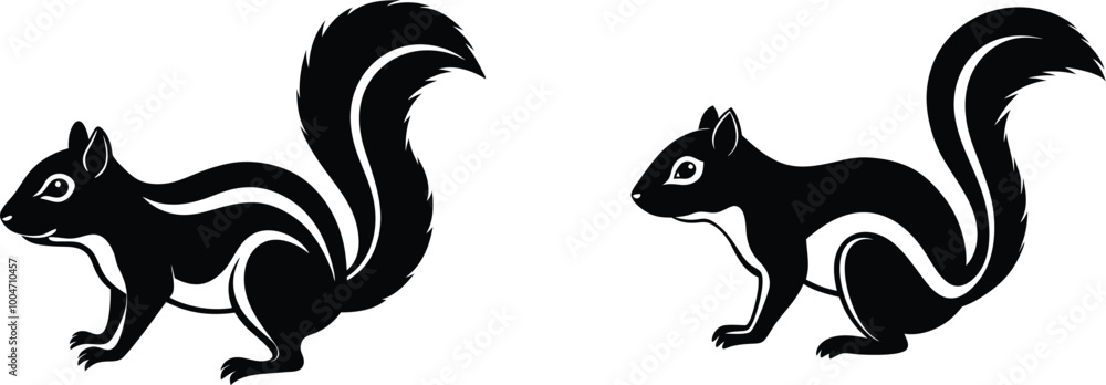 Squirrel vector silhouette Squirrel vector silhouette