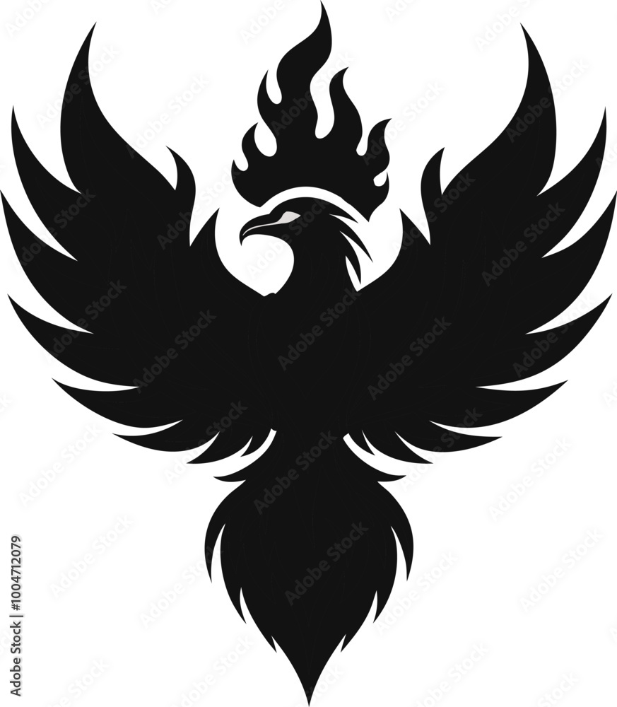 Fototapeta premium Phoenix vector silhouette 