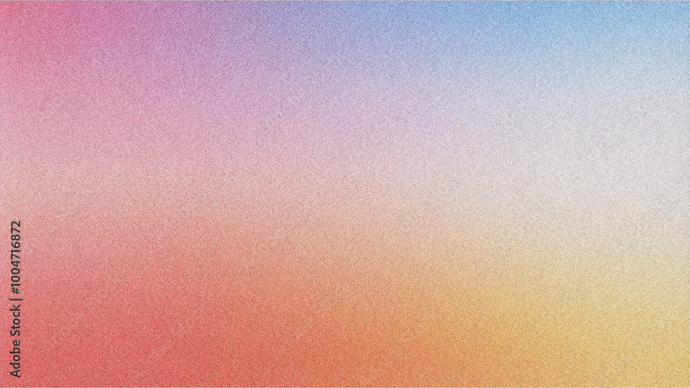 Fototapeta premium Vibrant Gradient Background with Grainy Noise Texture. Smooth Fluid Shapes and Futuristic Design for Posters, Featuring Colorful Gradient and Grainy Effects