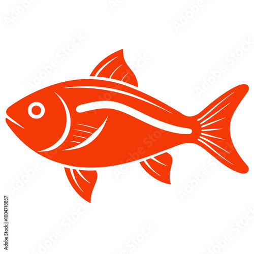 fish icon silhouette with Transparent Background Clipart