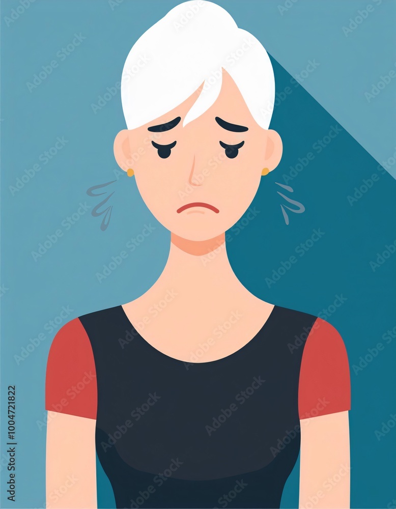 Young woman displays overwhelming frustration and disappointment, battling negative emotions and mental health struggles, close to tears Young woman displays overwhelming frustration and disappointment, battling negative emotions and mental health struggles, close to tears