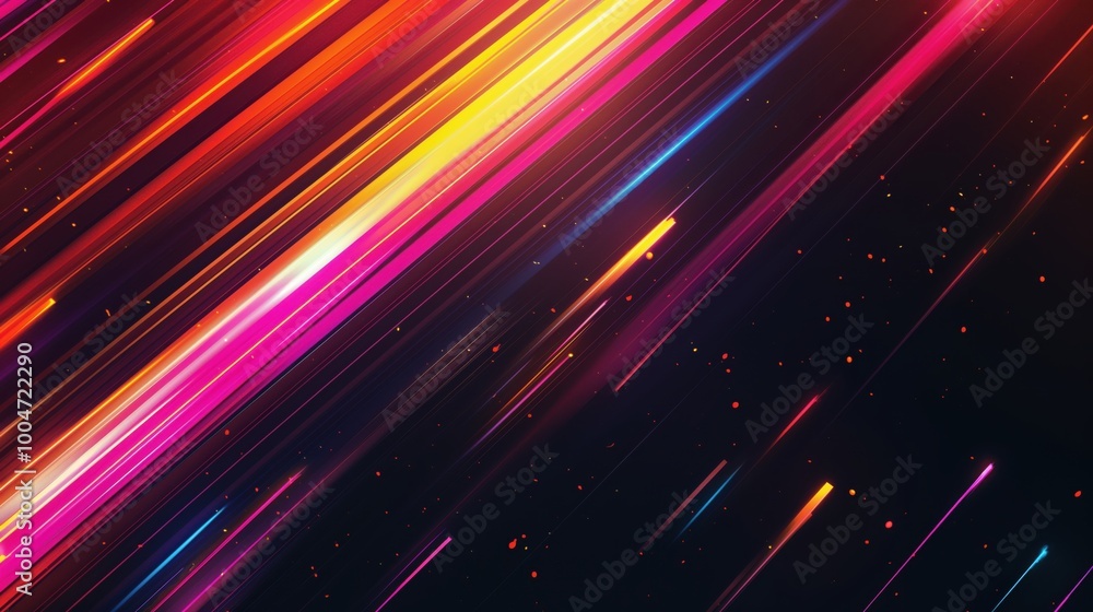 Colorful, abstract background with streaks of light and a black foreground. The background is a mix of red, yellow, and blue, while the foreground is black Colorful, abstract background with streaks of light and a black foreground. The background is a mix of red, yellow, and blue, while the foreground is black