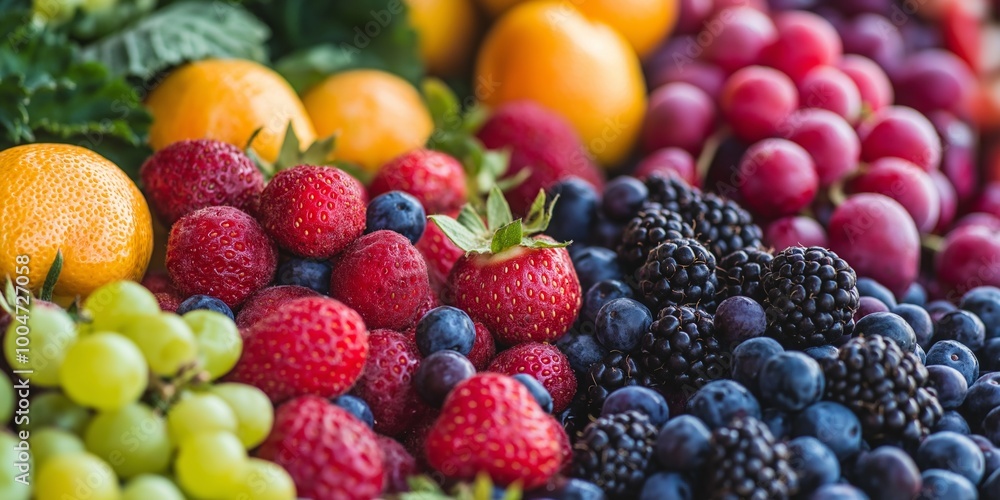 A vivid display of fresh fruits, highlighting their natural colors and appealing freshness. A vivid display of fresh fruits, highlighting their natural colors and appealing freshness.