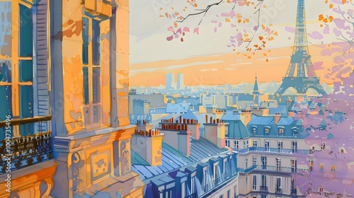 Pastel Palette Depiction of Europe