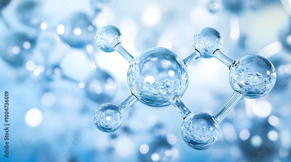illustration of molecule model. Science background illustration of molecule model. Science background