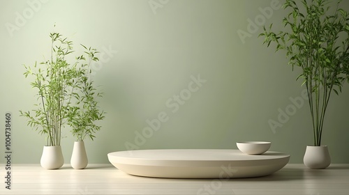 minimalist home decor with bamboo plants