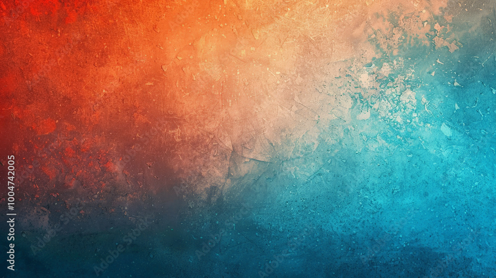 Fototapeta premium grainy gradient background teal orange read blue