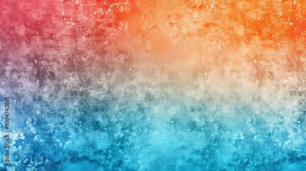 Fototapeta premium grainy gradient background teal orange read blue