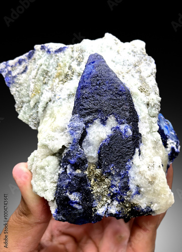 Rare Blue Afghanite mineral specimen  photo