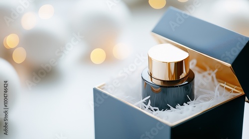 Wallpaper Mural Luxurious cream product presented as a Christmas gift, showcasing elegant packaging and festive vibes, ideal for holiday shopping and gift-giving moments Torontodigital.ca