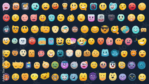 WhatsApp Updated Emoji Pack 2023: 100% Editable Vector Set for Customization and Design Projects