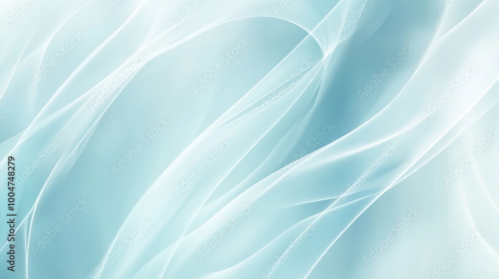 Obraz premium Soft flowing blue abstract texture