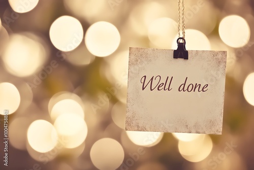 Congratulations on a job well done