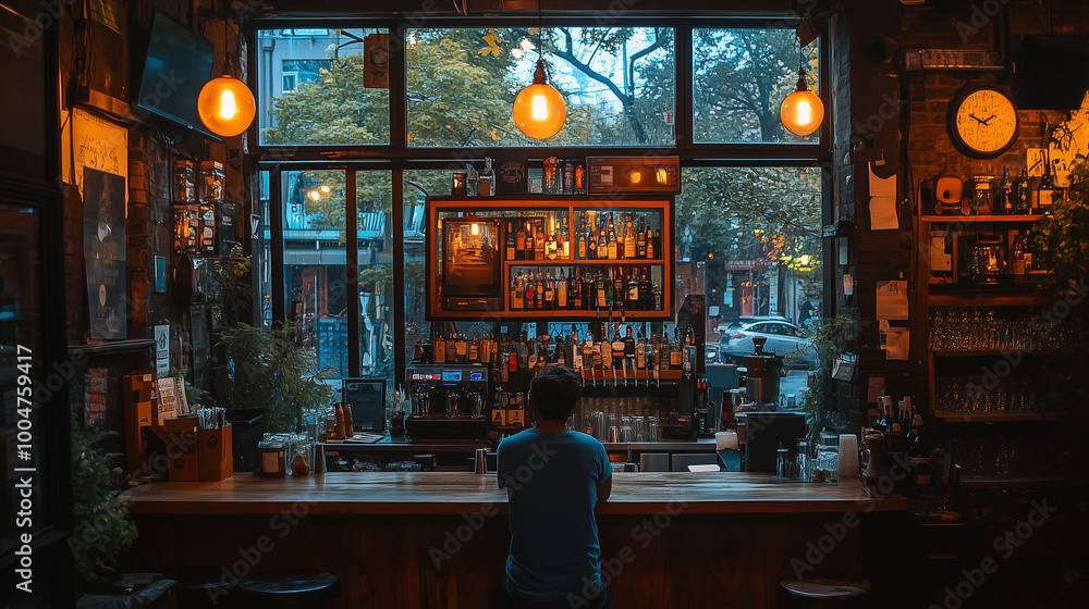Obraz premium Atmosfera rilassata bar 
