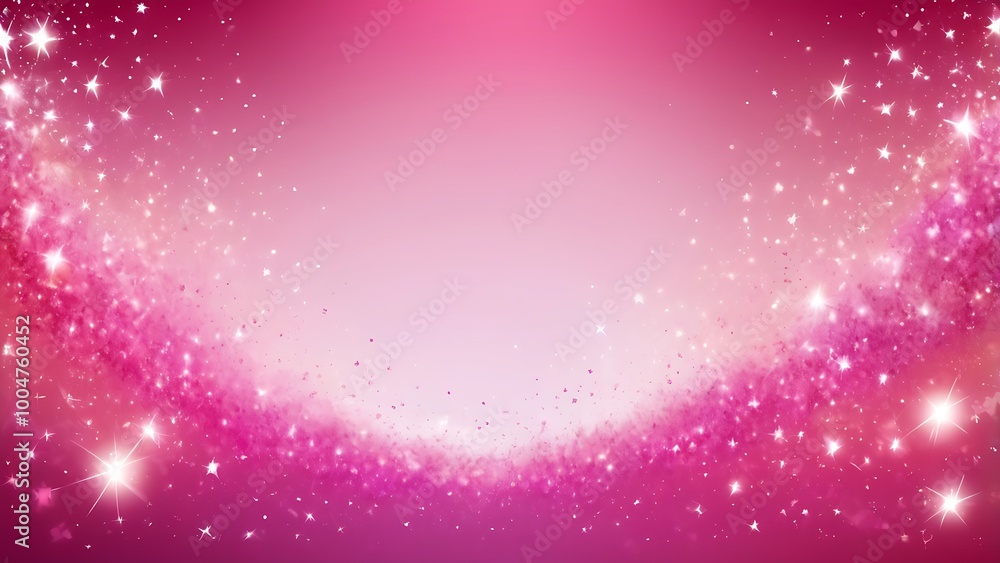 Magical digital illustration with white light rays and twinkling stars over a pink gradient, perfect for festive backgrounds or fantasy designs. Magical digital illustration with white light rays and twinkling stars over a pink gradient, perfect for festive backgrounds or fantasy designs.