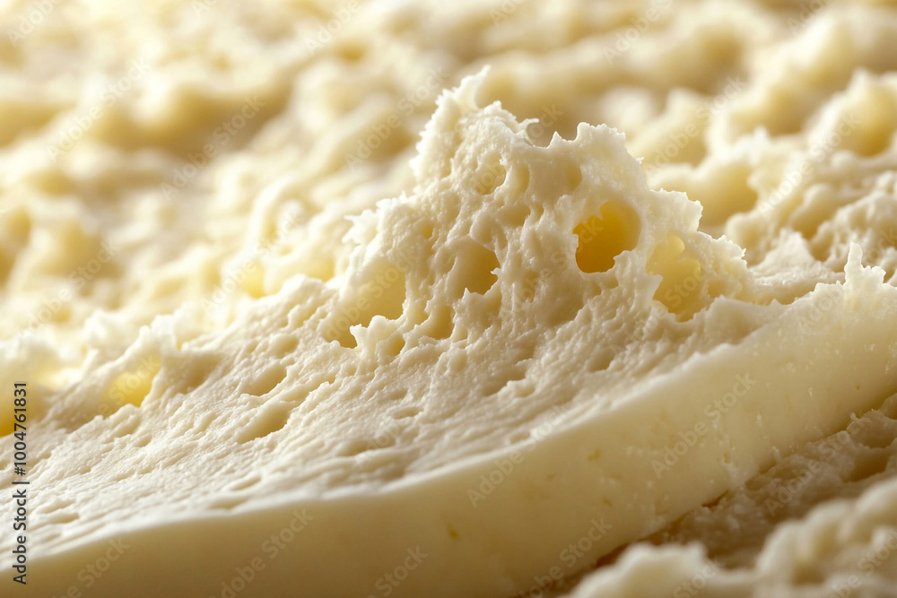 macro photography of the delicate texture of soft cheese close up macro photography of the delicate texture of soft cheese close up