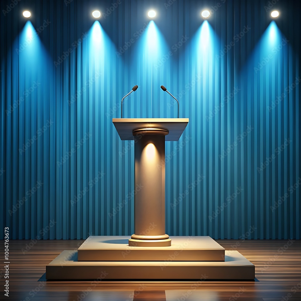 3d podium background neon light desig 3d podium background neon light desig