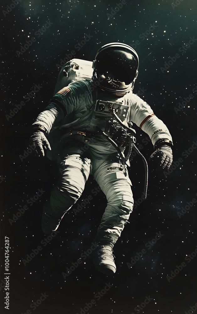 Fototapeta premium astronaut floating in space