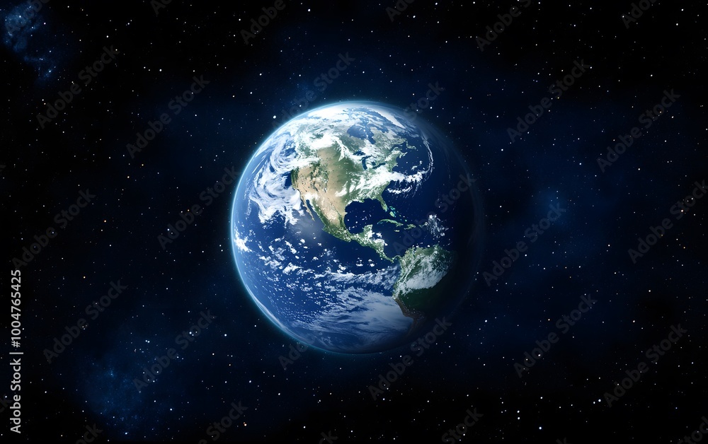 Stunning view of planet earth from space Stunning view of planet earth from space