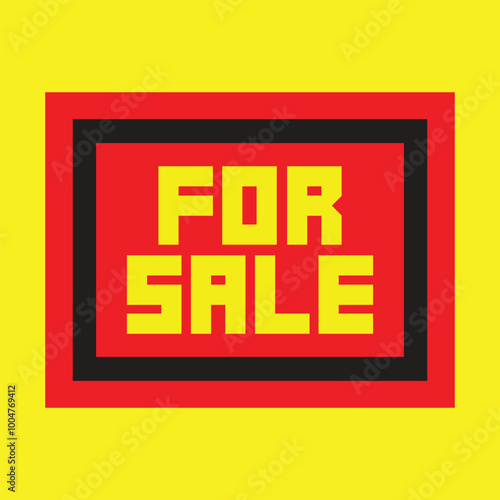 for sale text vector sticker label price icon illustration