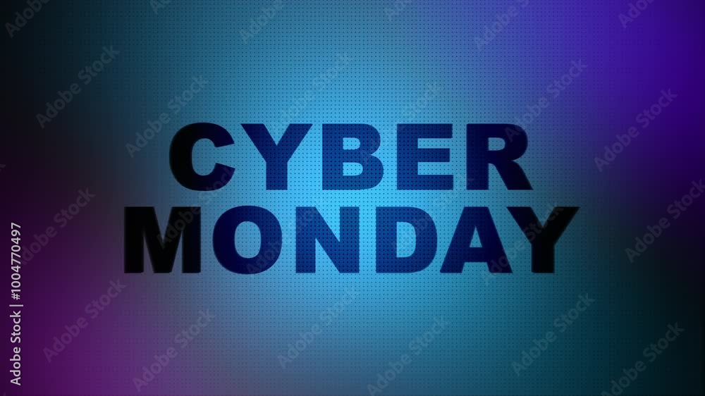 Colorful Animation Featuring Bold Cyber Monday Text Colorful Animation Featuring Bold Cyber Monday Text