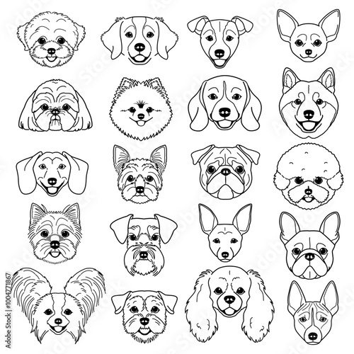 smiling dogs head set