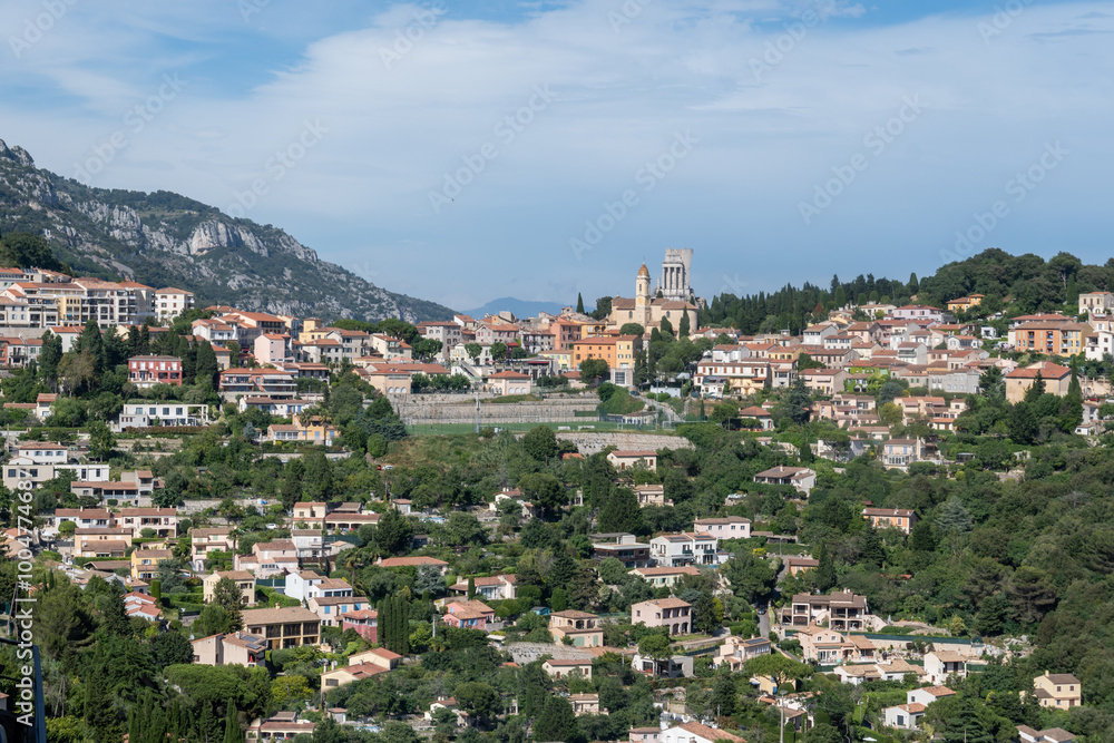 Fototapeta premium View on Nice, in Alpes-Maritimes in Provence-Alpes-Cote d'Azur, French Riviera, France