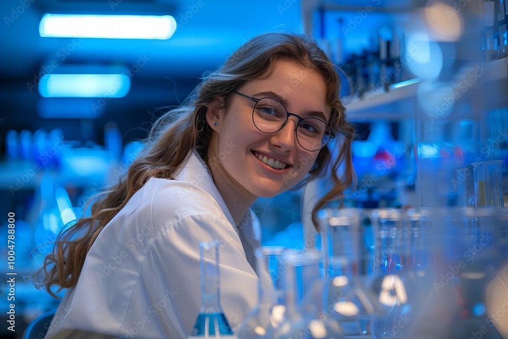 Female Biochemist Shining in her Field: The Radiant Researcher Female Biochemist Shining in her Field: The Radiant Researcher