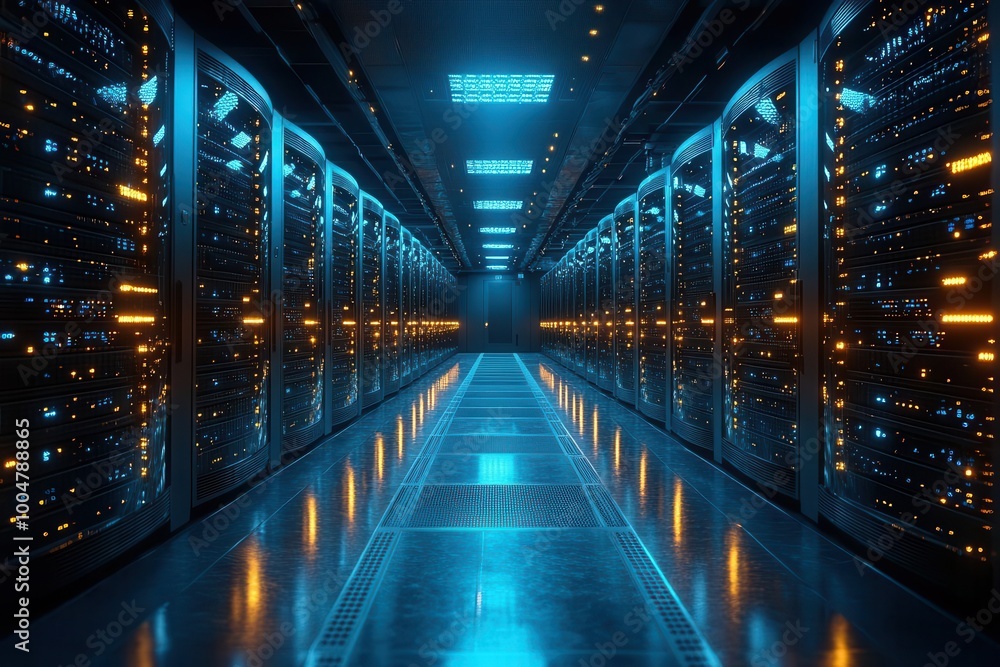contemporary data center featuring rows of servers and a web of network cables emphasizing modern technology connectivity and the digital infrastructure of the internet contemporary data center featuring rows of servers and a web of network cables emphasizing modern technology connectivity and the digital infrastructure of the internet