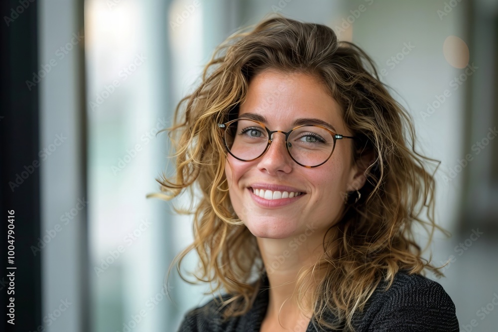 Stylish Person in Glasses Radiates Confidence, overseeing Global CRM Initiatives and Leading HR Recruitment Efforts Stylish Person in Glasses Radiates Confidence, overseeing Global CRM Initiatives and Leading HR Recruitment Efforts