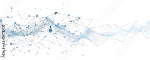 A digital network connection representation with lines and nodes connecting in a web-like structure.