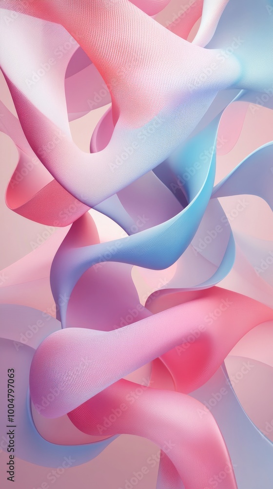 Abstract flowing fabric in pastel colors, artistic Abstract flowing fabric in pastel colors, artistic
