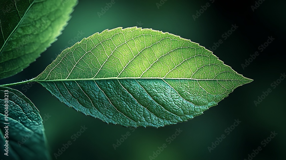 Close Up Vibrant Green Leaf Veins Natural Detail photo Close Up Vibrant Green Leaf Veins Natural Detail photo