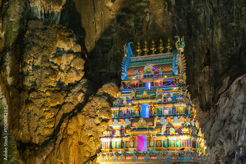 Photography Main Hindu Temple Sri Velayuthar in Batu caves, Selangor, Malaysia