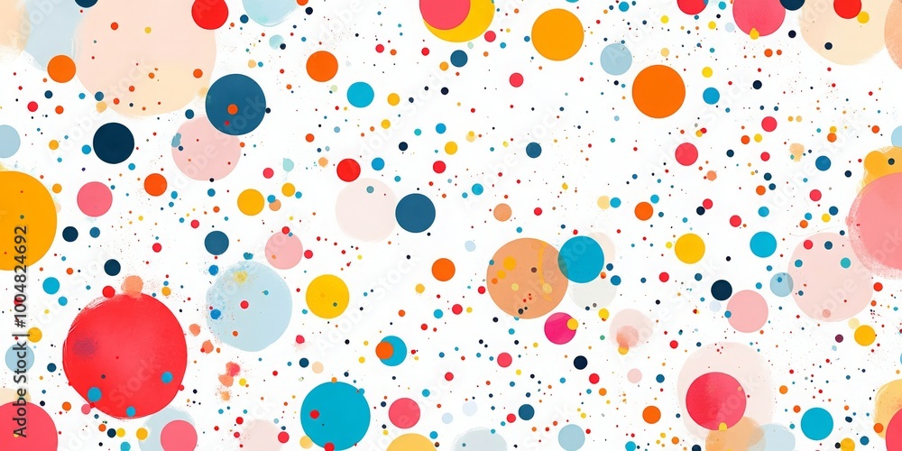 Colorful polka dot pattern with a variety of bright circles on a white background, playful abstract design. Concept of celebration, fun, creativity, and artistic expression.
Colorful polka dot pattern with a variety of bright circles on a white background, playful abstract design. Concept of celebration, fun, creativity, and artistic expression.