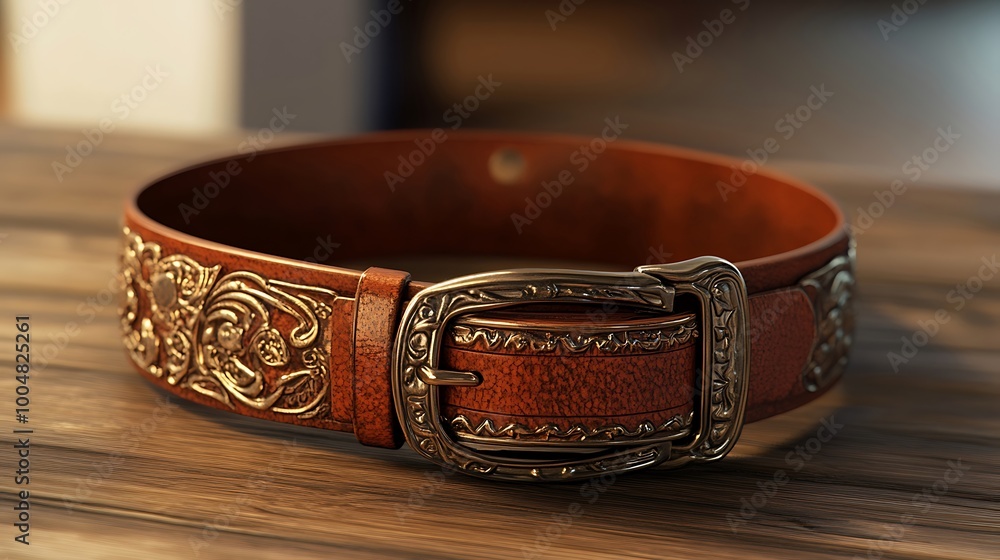 Sophisticated black leather belt accented with an eye-catching gold buckle Sophisticated black leather belt accented with an eye-catching gold buckle
