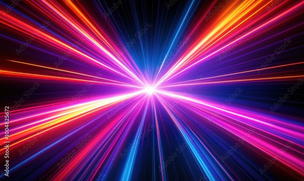 Neon futuristic flashes on black background. Motion light lines backdrop. For banner, postcard, illustration. Neon futuristic flashes on black background. Motion light lines backdrop. For banner, postcard, illustration.