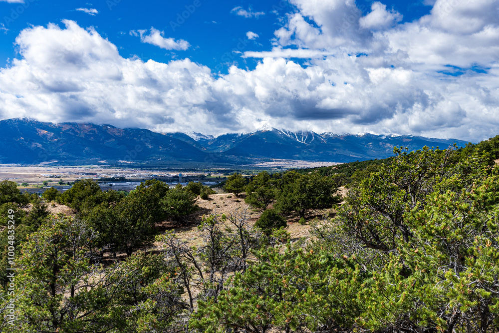 First Autumn Snow on the Collegiant Mountain Range in Colorado