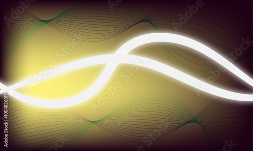 Abstract modern energy white light line flowing technology wave line colorful glowing shiny lines effect vector background. Can with use for banner, poster, background design.