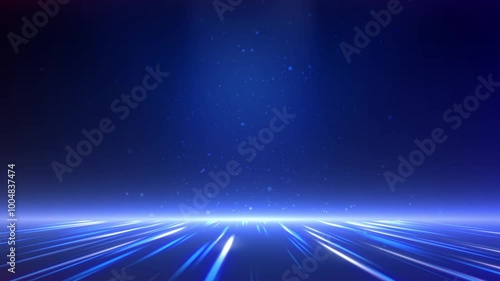 Futuristic Technology with a Striking Blue Digital Grid Background. Futuristic hi-tech background. Digital Data Network Connection Concept.