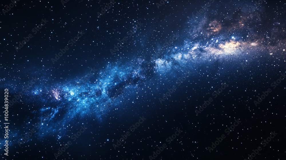 Breathtaking view of the Milky Way galaxy stretching across the night ...