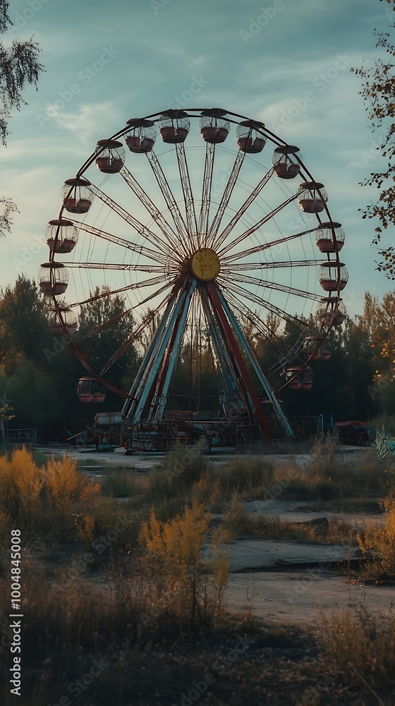 Exciting day at the amusement park with laughter and Ferris wheel rides image Exciting day at the amusement park with laughter and Ferris wheel rides image