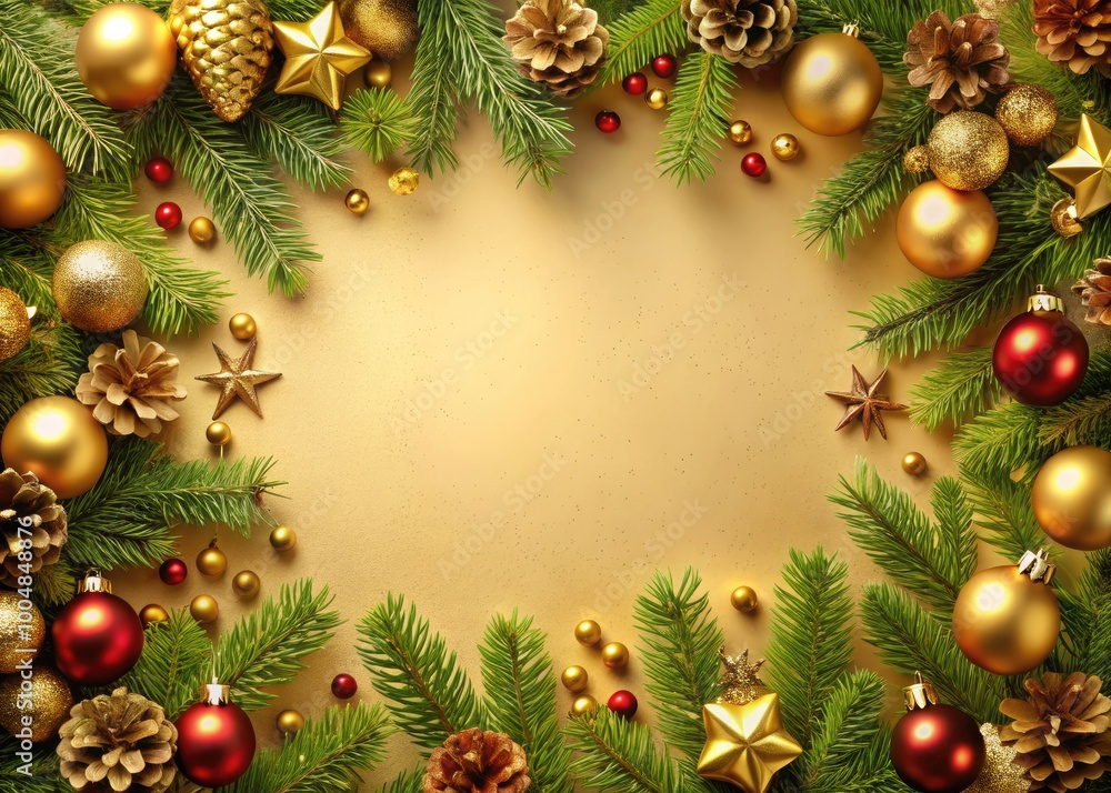 Elegant Gold Isolated Christmas Border Design for Holiday Decorations and Festive Backgrounds Elegant Gold Isolated Christmas Border Design for Holiday Decorations and Festive Backgrounds