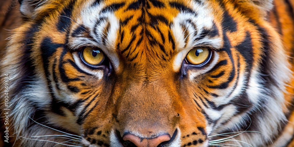 close up portrait of a tiger close up portrait of a tiger