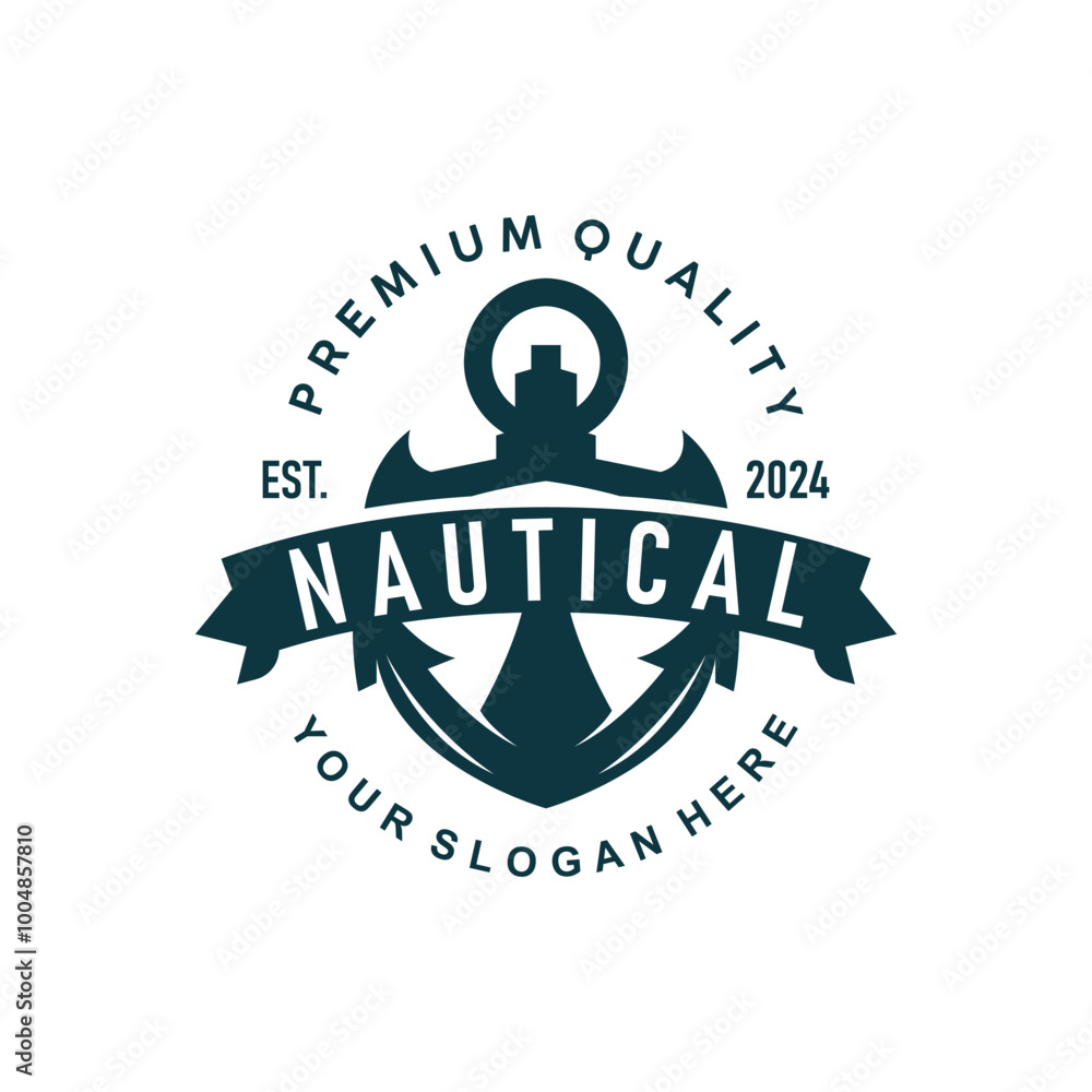 Marine ship vector anchor logo simple minimalist design anchor illustration simple marine symbol template Marine ship vector anchor logo simple minimalist design anchor illustration simple marine symbol template