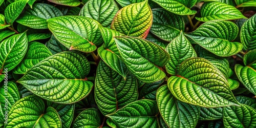 Lush Green Salal Leaves in Nature Showcasing Vibrant Colors and Textures of the Pacific Northwest